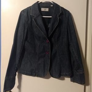 CITY DKNY- Vintage Blazer cut jean jacket.